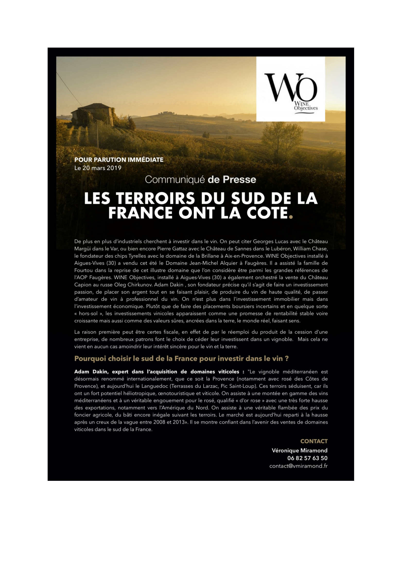 terroirs du sud de la France