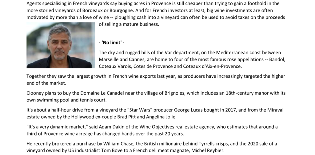 Rich famous converge on France’s rose vineyards