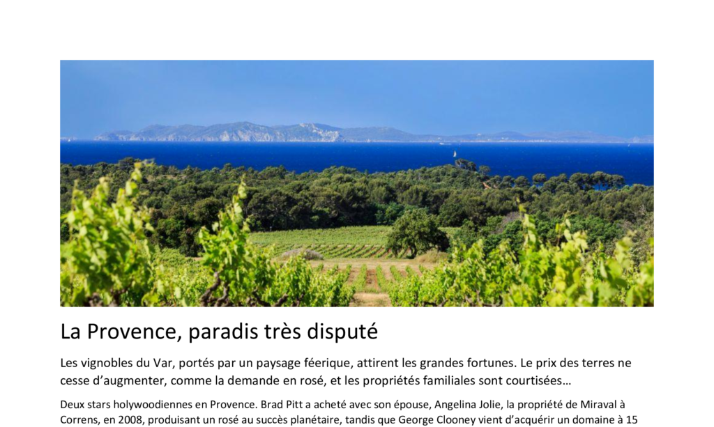 Provence paradis disputé