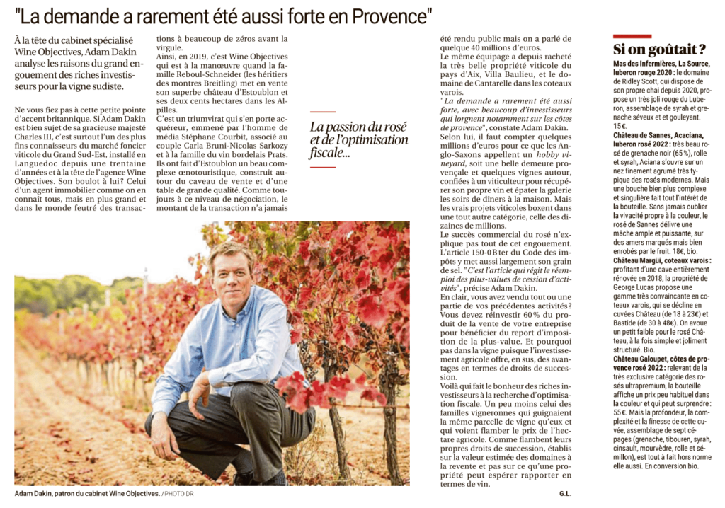 demande rarement forte en Provence